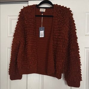 Cozy Brown Textured Women's Sweater